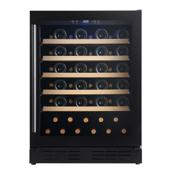 Customizable Single Zone 118L Built-in Wine Cooler|Compressor Cooling|Black Glass Door|ODM Factory