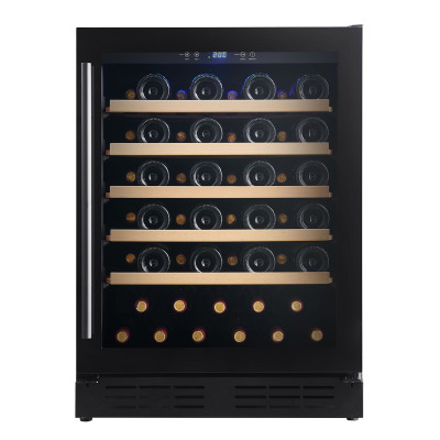 Customizable Single Zone 118L Built-in Wine Cooler|Compressor Cooling|Black Glass Door|ODM Factory