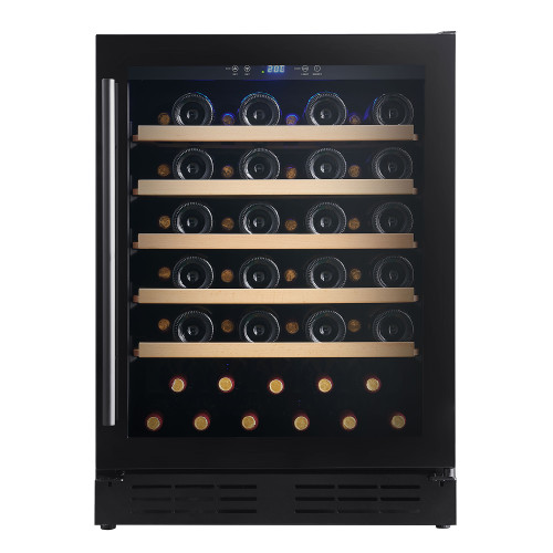 Customizable Single Zone 118L Built-in Wine Cooler|Compressor Cooling|Black Glass Door|ODM Factory