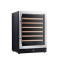 OEM/ODM 135L Single Zone Wine Cooler with Seamless Stainless Steel Door and Wooden Shelves
