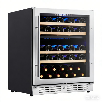118L Wine Cooler – Dual Zone Wine Fridge with Glass Door for Home & Commercial Use