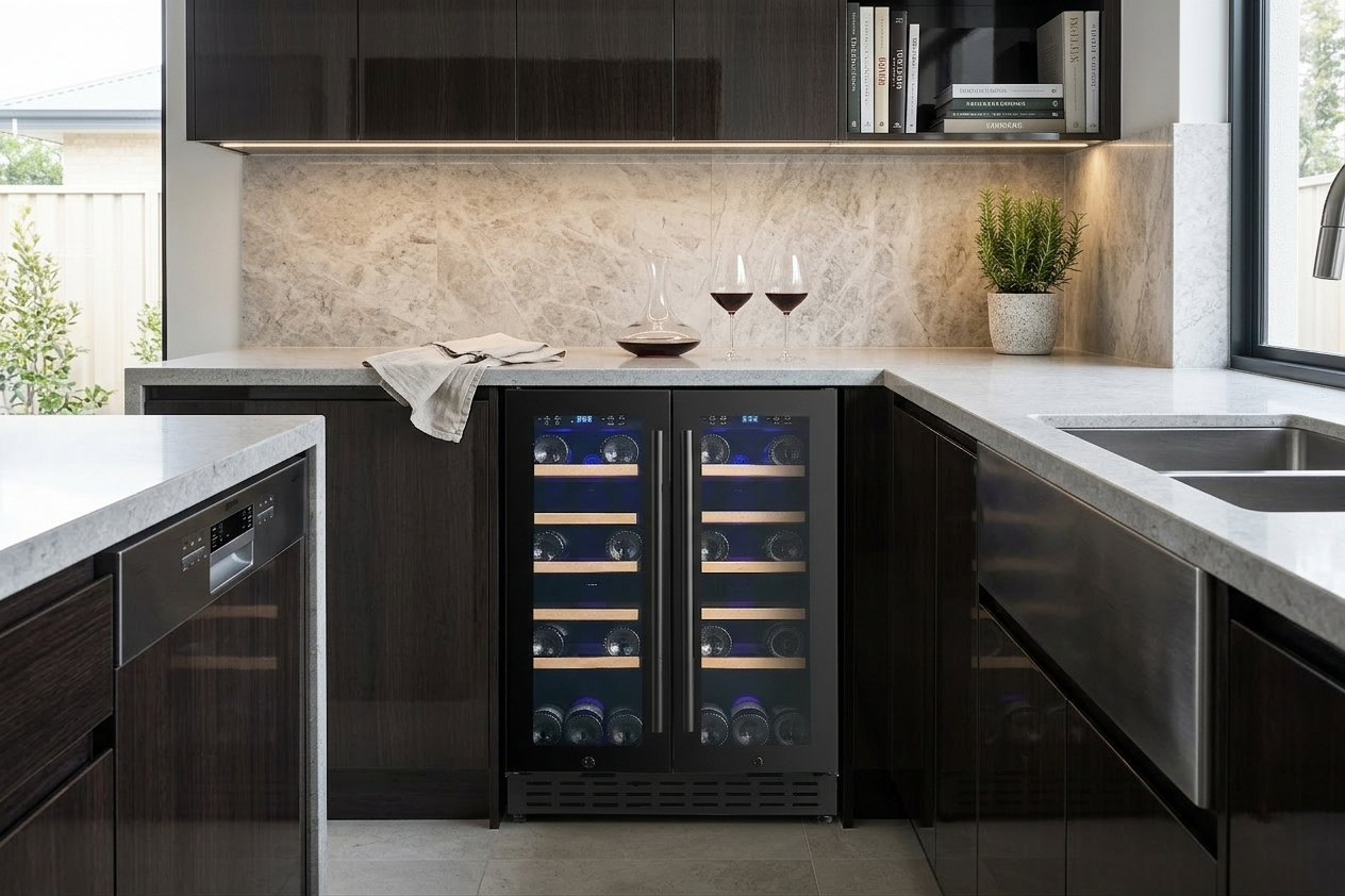 Custom Built-in Wine Cooler by Wiki