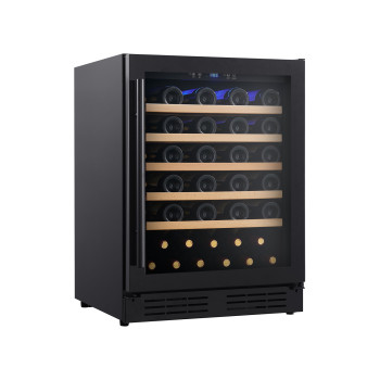 Customizable Single Zone 118L Built-in Wine Cooler|Compressor Cooling|Black Glass Door|ODM Factory