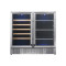 Customizable Dual Zone Wine & Beverage Cooler with Double Stainless Steel Glass Doors for OEM/ODM