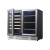 Customizable Dual Zone Wine & Beverage Cooler with Double Stainless Steel Glass Doors for OEM/ODM