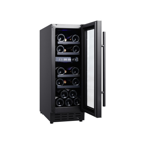 17-Bottle Dual Zone Wine Cooler | OEM & ODM Services for Global Clients – Digital Control Compressor