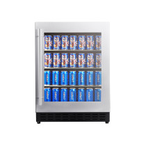 OEM/ODM Single Zone 85L Shallow Depth Built-in Beverage Cooler|Glass Shelves|Compressor Cooling