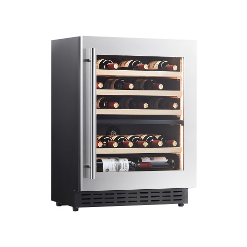 85L & 27 Bottles Modern Shallow Depth Wine Cooler|Dual Zone|Wooden Shelve|Factory Price for Home