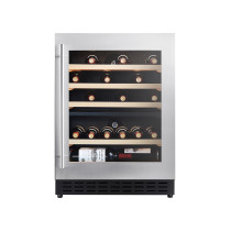 85L & 27 Bottles Modern Shallow Depth Wine Cooler|Dual Zone|Wooden Shelve|Factory Price for Home