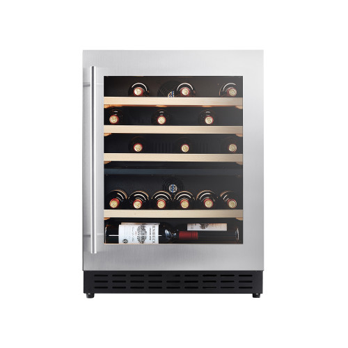 85L & 27 Bottles Modern Shallow Depth Wine Cooler|Dual Zone|Wooden Shelve|Factory Price for Home