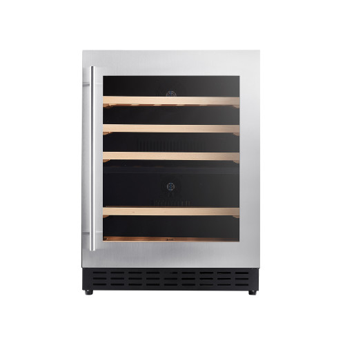 85L & 27 Bottles Modern Shallow Depth Wine Cooler|Dual Zone|Wooden Shelve|Factory Price for Home