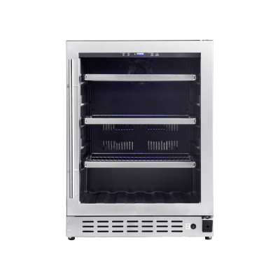 118L Beverage Cooler – Compact Glass Door Drink Fridge for Home & Commercial Use