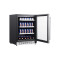118L Beverage Cooler – Compact Glass Door Drink Fridge for Home & Commercial Use