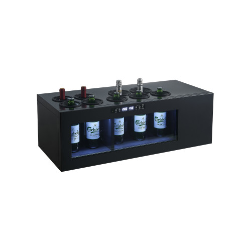 Freestanding 38L Countertop Wine Cooler with Stainless Steel Cabinet-Display Wine in Your Bar