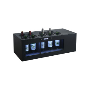 Freestanding 38L Countertop Wine Cooler with Stainless Steel Cabinet-Display Wine in Your Bar