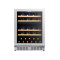 118L Wine Cooler – Dual Zone Wine Fridge with Glass Door for Home & Commercial Use