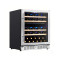 118L Wine Cooler – Dual Zone Wine Fridge with Glass Door for Home & Commercial Use