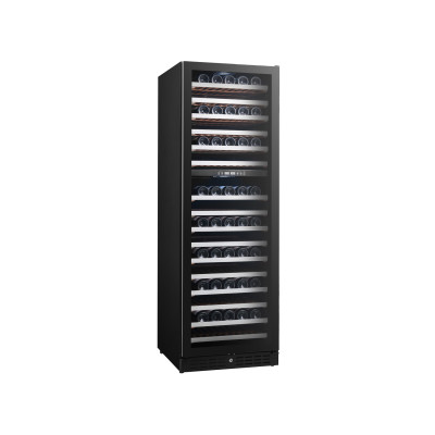 430L Dual Zone Wine Cooler with Black Glass Door – Premium Built-In Wine Cooler