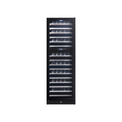 430L Dual Zone Wine Cooler with Black Glass Door – Premium Built-In Wine Cooler