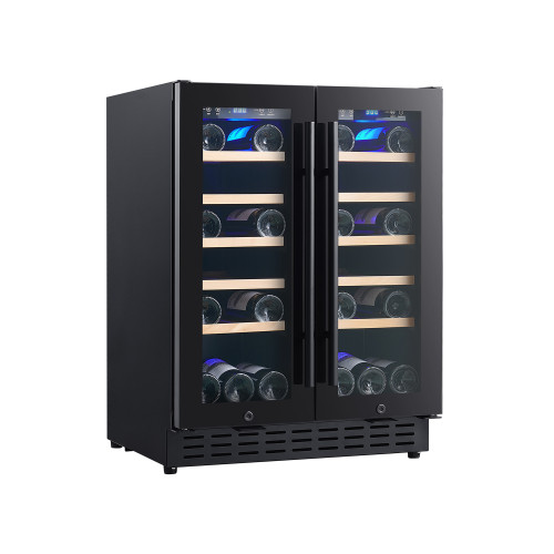Custom Modern Commercial 40-Bottle Dual Zone Wine Cooler for Global B2B Clients or Brand Owners