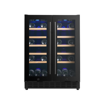 Custom Modern Commercial 40-Bottle Dual Zone Wine Cooler for Global B2B Clients or Brand Owners