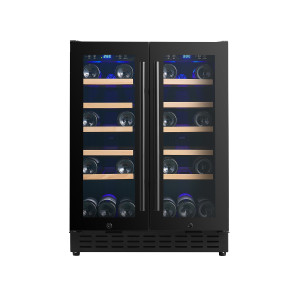 Custom Modern Commercial 40-Bottle Dual Zone Wine Cooler for Global B2B Clients or Brand Owners