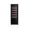 Small Single Zone Wine Cooler, Compressor Cooling, Black Glass Door with 5 Wood Shelves