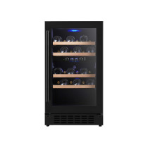 OEM 95L Dual Zone Wine Cooler with Compressor and Black Glass Door | Wine Cooler Manufacturer