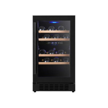 OEM 95L Dual Zone Wine Cooler with Compressor and Black Glass Door | Wine Cooler Manufacturer