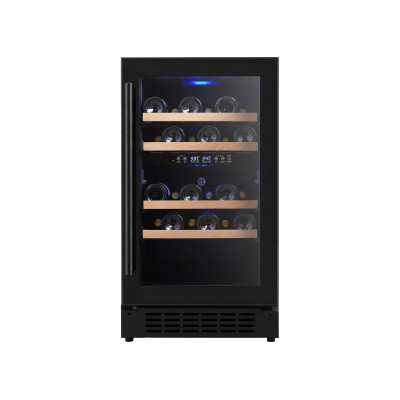 OEM 95L Dual Zone Wine Cooler with Compressor and Black Glass Door | Wine Cooler Manufacturer