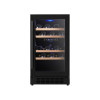 OEM 95L Dual Zone Wine Cooler with Compressor and Black Glass Door | Wine Cooler Manufacturer