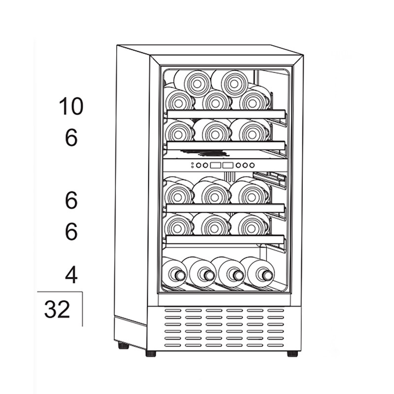 Bottle Capacity of Wine Cooler