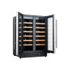 Built-in or Freestanding Customizable 42 Bottles Wine Cooler with Double Glass Door