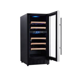 OEM/ODM Customizable 83L Wine Cooler with Wooden Shelves for High-quality Life