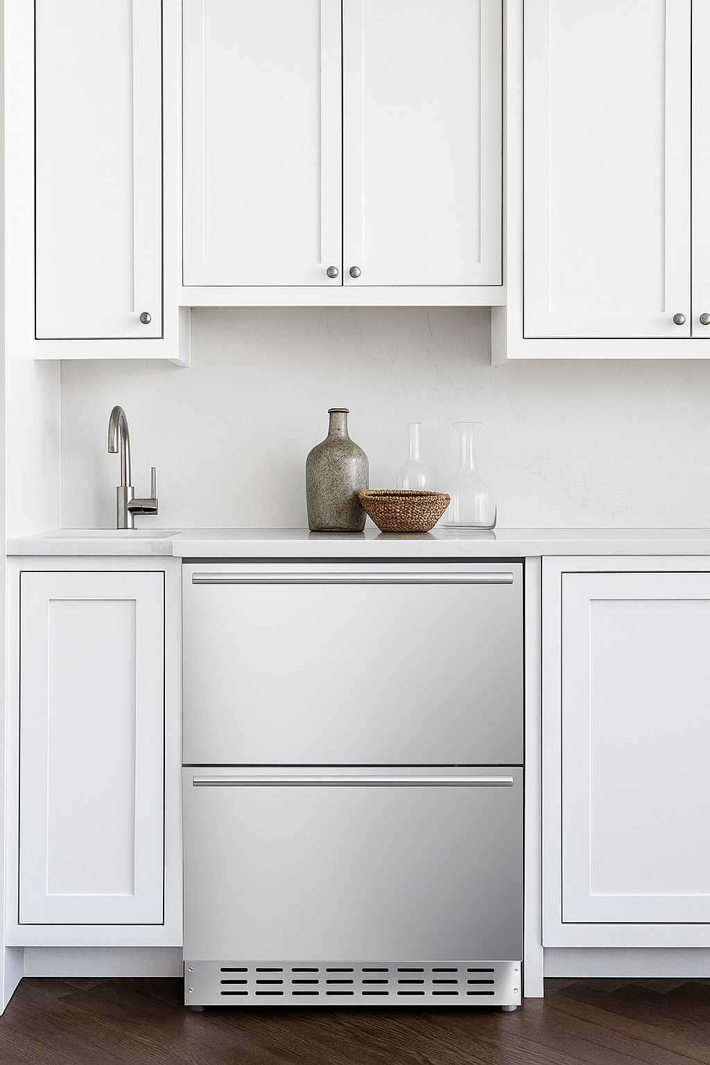 Built-in Refrigerator & Freezer in the Kitchen