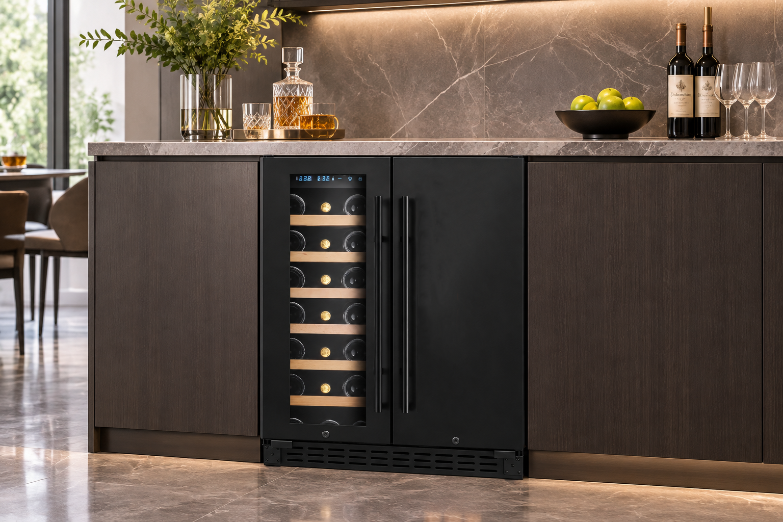 24-Inch Dual-Door Wine & Beverage Cooler: A Smart Built-In Solution for Modern Kitchens and B2B Buyers