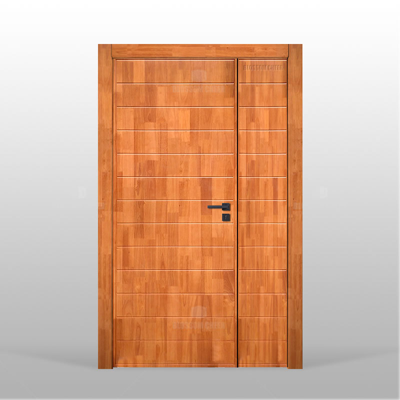 Double unequal door