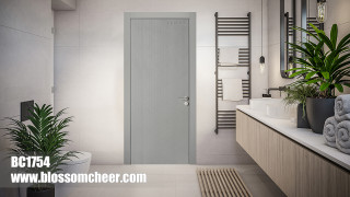 The Middle East Flat WPC Waterproof Paint Free Finish Door For Hotel Project
