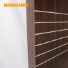 European Modern Groove Line WPC Waterproof Paint Free Finish Door For Apartment Project