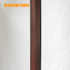 European Modern Groove Line WPC Waterproof Paint Free Finish Door For Apartment Project