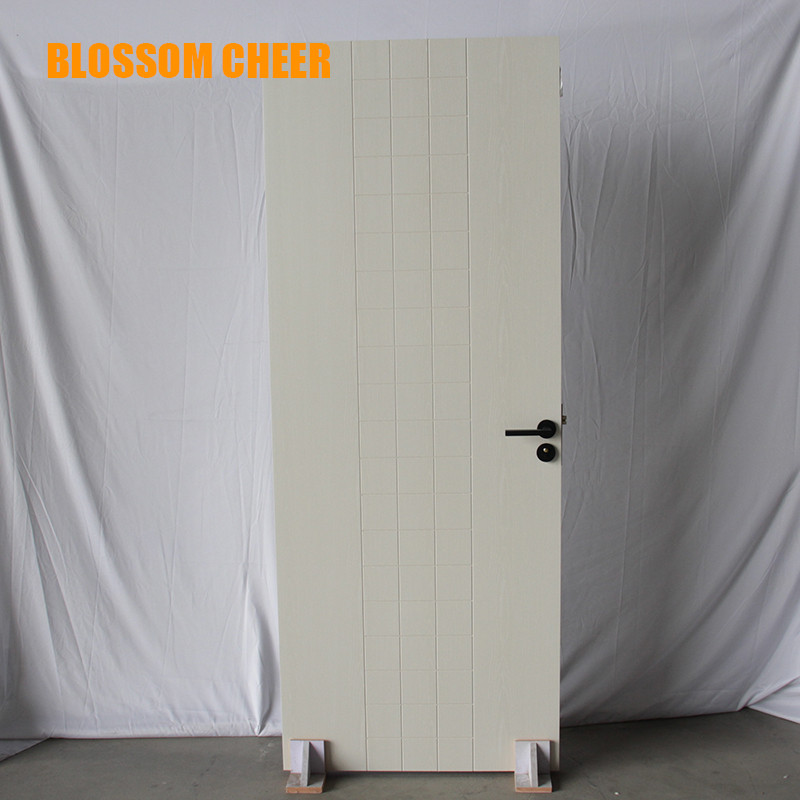WPC Door With Patchwork Groove Line