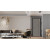 European Shiny Aluminum Strip Carbon Crystal Paint Free Wooden Door For Villa