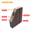 Middle Eastern Metal Strip Modern Carbon Crystal Wood Paint Free Door For Office