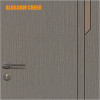 European Shiny Aluminum Strip Carbon Crystal Paint Free Wooden Door For Villa