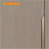 Middle Eastern Metal Strip Modern Carbon Crystal Wood Paint Free Door For Office