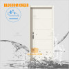 Nordic BLOSSOM CHEER Bright Blue Flat WPC Waterproof Door For Hotel Project