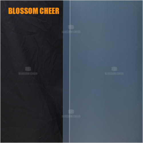 Nordic BLOSSOM CHEER Bright Blue Flat WPC Waterproof Door For Hotel Project