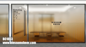 North American Modern BLOSSOM CHEER Aluminum Glass Door For Office Project
