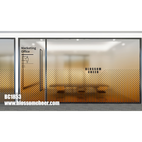 North American Modern BLOSSOM CHEER Aluminum Glass Door For Office Project