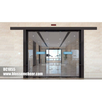 European Style Modern BLOSSOM CHEER Automatic Glass Door For Office Project